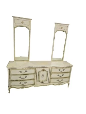 Cómoda vintage M/C Thomasville 9 cajones con 2 espejos colgantes Foto 1 de 4