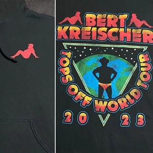 Adult Medium Bert Kreischer Hoodie Tops Off World Tour 2023 Pullover Sweatshirt - Picture 1 of 10