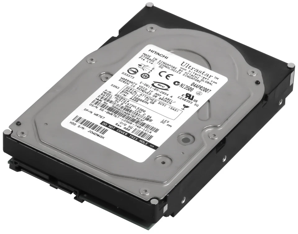 Hard Drive Dell 0WR767 HUS151473VLS300 73GB 15K 16MB SAS 3.5 " - Image 1 of 3