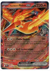Tarjeta Pokémon Team Rocket's Moltres ex Destined Rivals #031/182 - Imagen 1 de 2