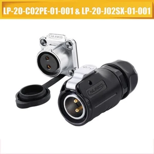 500V 12V / 24V IP67 round plug, socket, connector plug with cover waterproof\ - Picture 1 of 11
