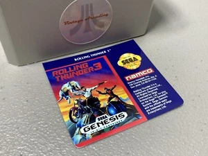 Rolling Thunder 3 (Sega Genesis) Replacement Label - Picture 1 of 1