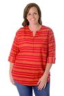 Ncaa Iowa State Cyclones Adult Women Plus Size Stripe Tunic, 1X, Crimson/Gold