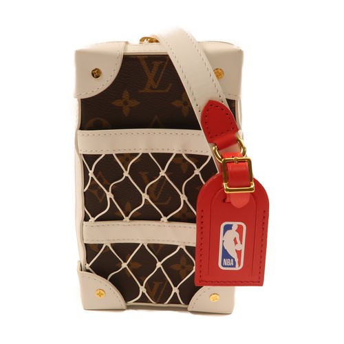 LOUIS VUITTON（LV） Borsa a tracolla Louis Vuitton GHW LV X NBA bauletto morbido monogramma M80102 bianco marrone
