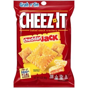 Cheez-It Baked Snack Cheese Crackers Cheddar Jack Single Serve Grab N Go 3 oz Ba - Picture 1 of 1