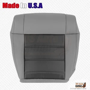 2008 2009 Fits Jeep Wrangler Front Driver Bottom Vinyl Seat Cover 2 Tone Gray - Bild 1 von 8