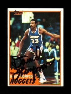 1981-82 TOPPS DAVID THOMPSON #12 BULLETS HOF SIGNED AUTOGRAPH VINTAGE - Picture 1 of 1