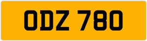 ODZ 780 O 3x3 DATELESS PRIVATE NUMBER PLATE OLLY OWEN OSCAR OLY OL OLIVIA ORLA - Picture 1 of 1