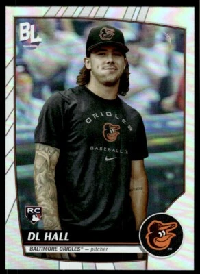2023 Topps Big League SILVER FOIL DL Hall Rookie Baltimore Orioles #207 R16 - Image 1 of 2