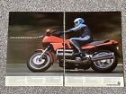 Original Vintage 1985 Magazine Car Advert Picture Bmw K100rs Motorbike Ad  80'S