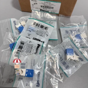 50PCS New in BOX Network Jack Module Blue For Panduit CJ688TGBU Giga TX Cat6 US - Picture 1 of 9
