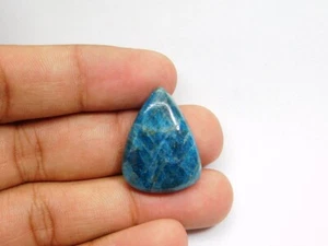 Natural Neon Blue Apatite gemstone Cabochon Loose For Jewelry 34 Cts. ME-2989 - Picture 1 of 5