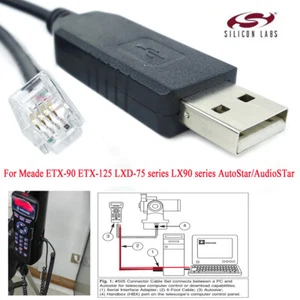 1 STCK. Teleskop auf PC Kabel (1,8 m) für Meade 505 ETX127 ETX125 ETX-90 LXD75 LX80 - Bild 1 von 3