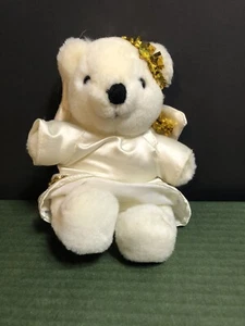 Dakin 1988 White Angel Winged 6” Bear Plush Stuffed Animal. Free Shipping - Picture 1 of 6