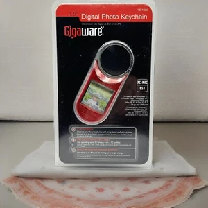 Gigaware1.5" Digital Photo Keychain (PC MAC USB) camera selfie travel Red - New - Picture 1 of 12