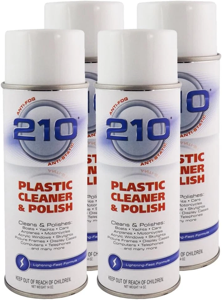 210 Plastic Cleaner & Polish 4-Pack 14 oz Marine Isinglass, Plexiglas Camco - Image 1 of 1