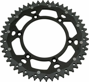 Moose Racing Motorcycle Dual Sprocket Aluminum/Steel Ring 48T Black 1210-1460 - Picture 1 of 3