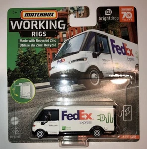Matchbox Working Rigs - FedEx Express Truck EV - GM Brightdrop Zevo 600 - NEW !! - Picture 1 of 2