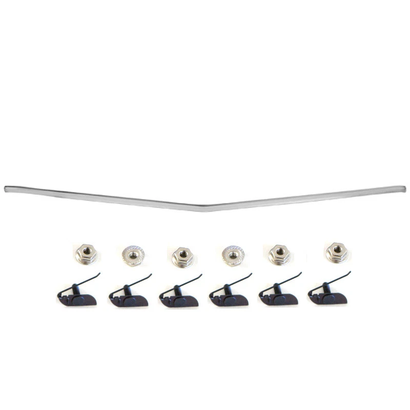 1968 1969 Chevy Chevelle El Camino Front Header Panel Molding Trim w/Clips M1354 - Imagem 1 de 1