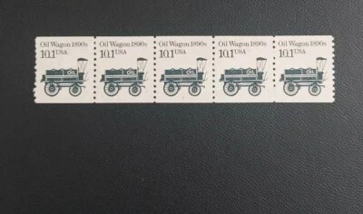 US Stamps SC#2130 - 10.1c Oil Wagon PNC5 MNH P#1. Free Shipping! - Image 1 of 2
