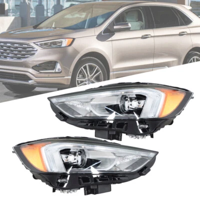 一对适用于福特 Edge 2019 - 2021 左 + 右侧全 LED 车头灯前照灯带 DRL — 第 1/4 张图片