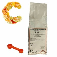KG.1 ACIDO ASCORBICO CON DOSATORE - NO OGM - VITAMINA C PURISSIMO 100% E 300