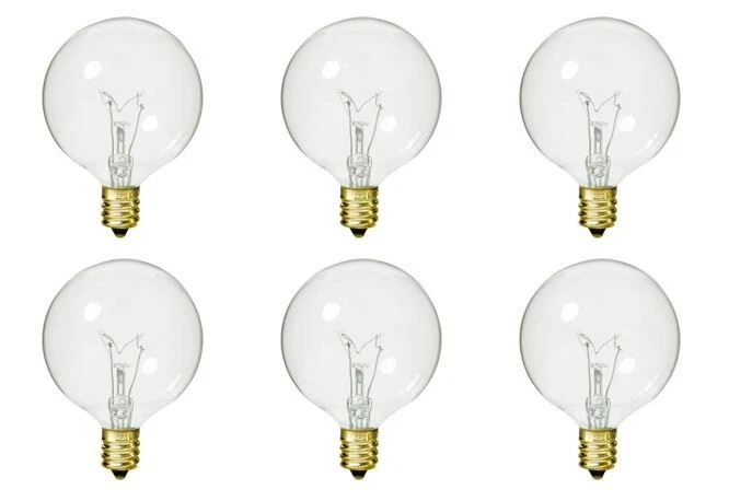 SYLVANIA 14148 G25 Decor Globe Light Bulb - 40W 120V Soft White 2850K Double Life Incandescent