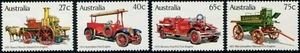 Juego de 4 motores de bomberos Australia 1983 como nuevos nunca bisagras, limpios y frescos - Imagen 1 de 1