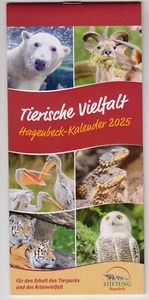 TIER-Kalender 2025 mit 12 Motivkarten z.B. EISBÄR Zwergotter, EULE - Tierpark - Bild 1 von 4