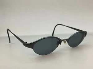 OLIVER PEOPLES Joni Brushed Black Oval Half-Rim Eyeglasses Frames Japan - Picture 1 of 11