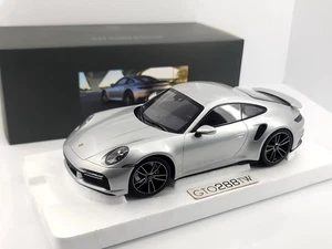 Dealer 1:18 Porsche 911(992) Turbo S 2020 GT Silver - Minichamps WAP02117A0L001 - Picture 1 of 9