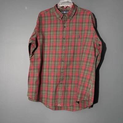 Camisa Ralph Lauren Para Hombres Abotonada XL Cuadros Multicolor Manga Larga Foto 1 de 4