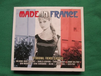 MADE IN FRANCE - 75 ORIGINAL FRENCH CLASSICS - 2014 NOT NOW MUSIC - 3 X CD - image 1 of 2