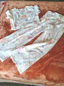 Conjunto de pijama floral de encaje transparente rosa de colección Victoria's Secret 1997 talla grande - Imagen 1 de 18