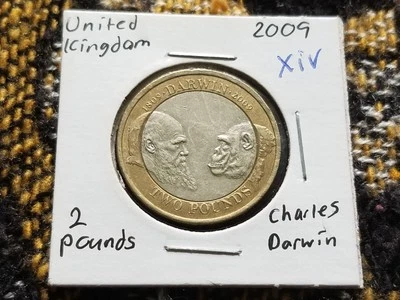 United Kingdom 2 Pounds 2009 Circulated - Charles Darwin - xiv - Image 1 of 2