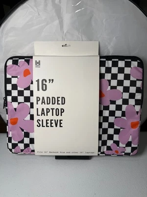 Urban Outfitters 16" FUNDA ACOLCHADA PARA PORTÁTIL FLORES Y CUADROS Foto 1 de 3