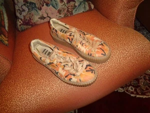 Scarpe sneakers PUMA Fenty by Rihanna Creeper 2016 arancione mimetico taglia 6,5 - Foto 1 di 5