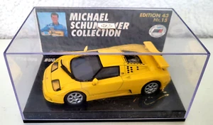 MINICHAMPS 1:43 M. SCHUMACHER BUGATTI EB 110 MSC EDIZIONE 43 NR.15 - Foto 1 di 5