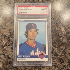 1984 Fleer #590 Dave Kingman New York Mets PSA 10 GEM MINT
