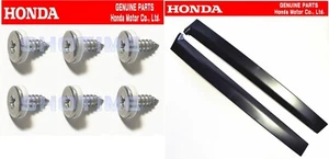 HONDA OEM 92-95 CIVIC EG6 3 puertas SIR R&L puerta lateral pilar adorno molduras y tornillos - Imagen 1 de 1