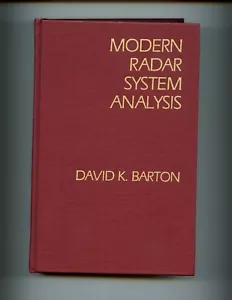 mac- MODERN RADAR SYSTEM ANALYSIS. David Barton, 1st ed, HB like new - Picture 1 of 2