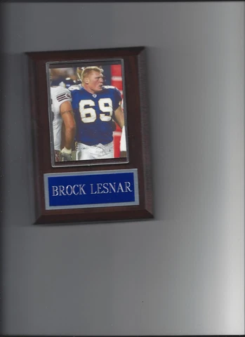 BROCK LESNAR PLAQUE MINNESOTA VIKINGS FOOTBALL NFL Cover