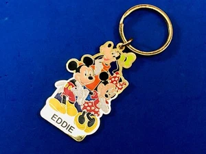 isney Schlüsselanhänger Ring Mickey Minnie Goofy - Name EDDIE - Bild 1 von 11