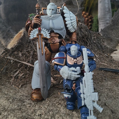 Henry Cavill Space Marine 40K Compatible Headswaps Armor McFarlane JoyToy Figure Cover