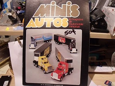 MINIS REVISTA AUTOMÁTICA, #73,12/1981, EM FRANCÊS, 52 PÁGINAS, CADILLAC, DIE CAST, EXCCOND - Imagem 1 de 4