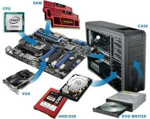 PC ASSEMBLATO CPU QUAD Q8200 CORE INTEL SCHEDA MADRE 8GB SSD 240GB WIFI WIN 7/10 - Foto 1 di 1