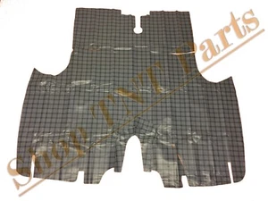 Alfombrilla de maletero Polara 1963 forro Dodge convertible suave polar vinilo gris a cuadros - Imagen 1 de 2