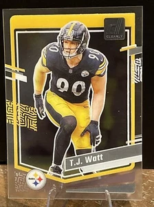 2023 Clearly Donruss #42 T.J. Watt Pittsburgh Steelers - Picture 1 of 2