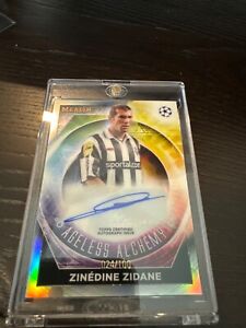 2022-23 Topps Merlin Chrome Zinedine Zidane Auto Ageless Alchemy 24/100 Juventus