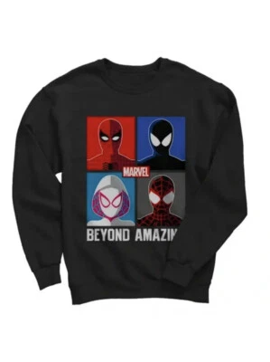 Marvel Spiderman Beyond Amazing Spiderverse Juvenil Niño Sudadera con Capucha X-Grande Foto 1 de 2